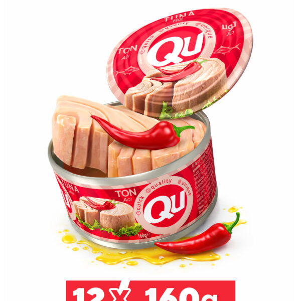 QU Acılı Ton Balığı 12X160 gr