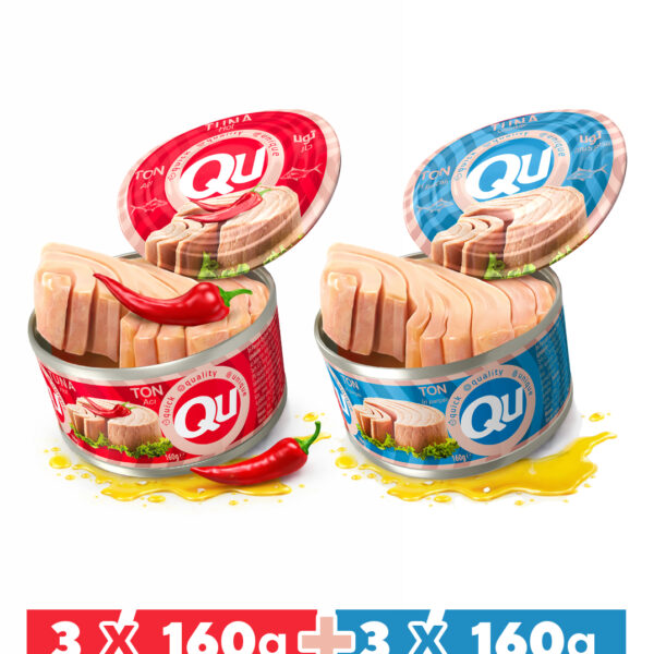 QU Acılı ve Tatlı Ton Balığı 6X160GR