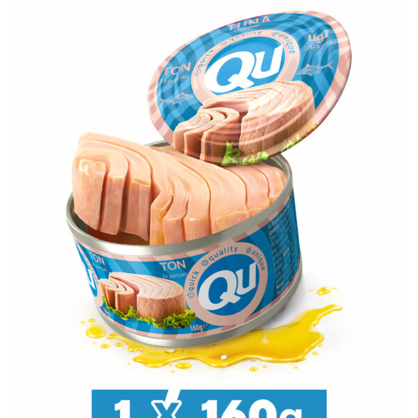 QU Ayçiçek Yağlı Sade Ton Balığı 160 gr
