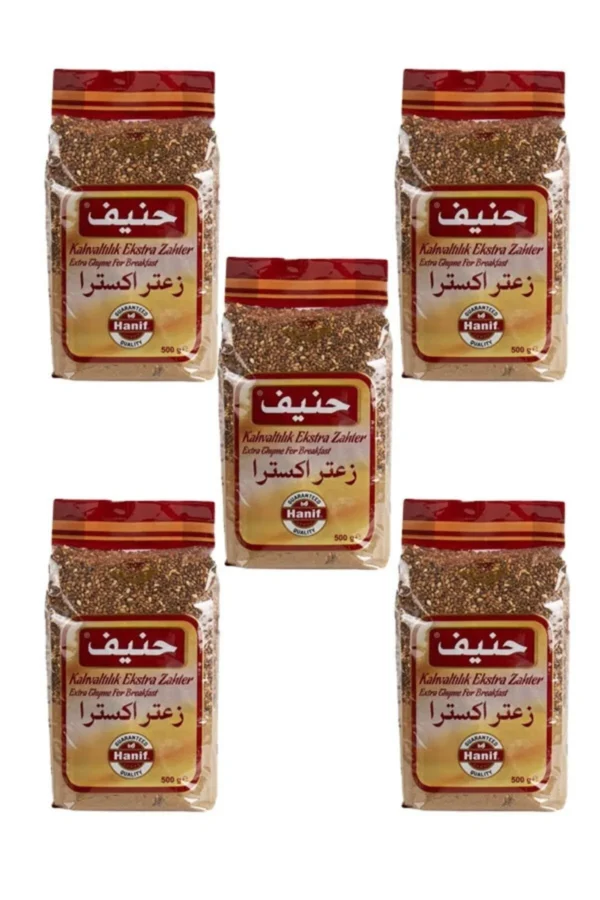 Hanif Kahvaltılık Ekstra Zahter 500 gr X 5 Adet