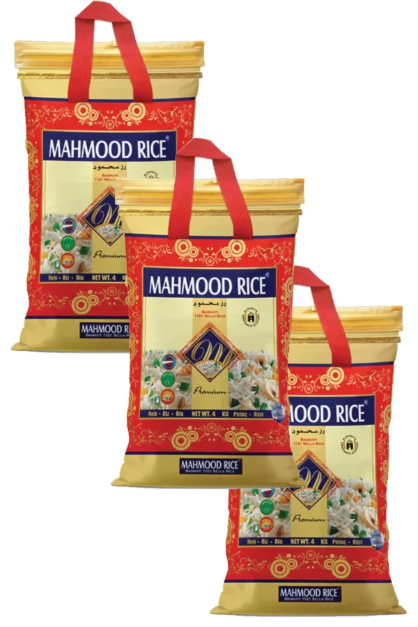 Mahmood Rice Basmati Pirinç 4 kg X 3 Adet