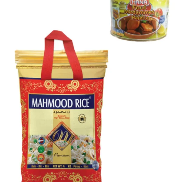 Mahmood Rıce Basmati Pirinç 4 Kg + Hana Bakla Konservesi 400 Gr Hediye