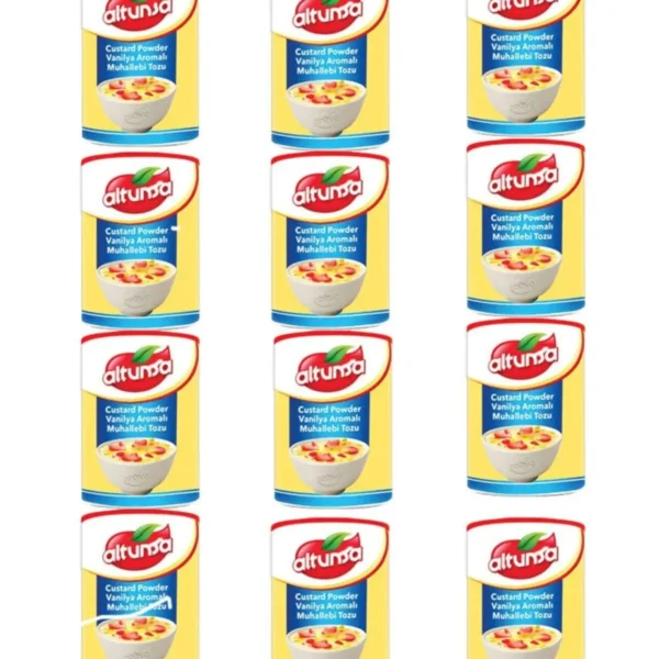 Altunsa Custard Powder Vanılya Aromalı "muhallebı Tozu" 250g X 12 Adet