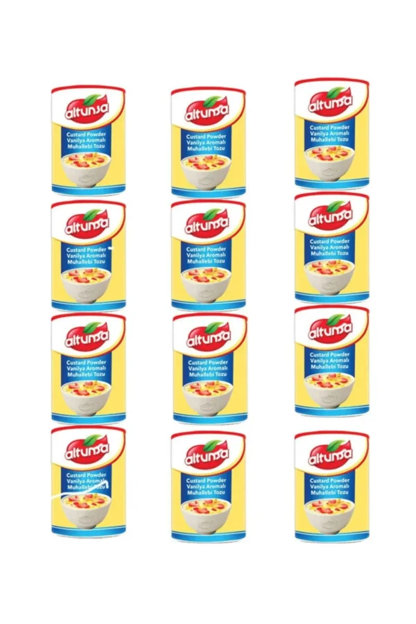 Altunsa Custard Powder Vanılya Aromalı "muhallebı Tozu" 250g X 12 Adet