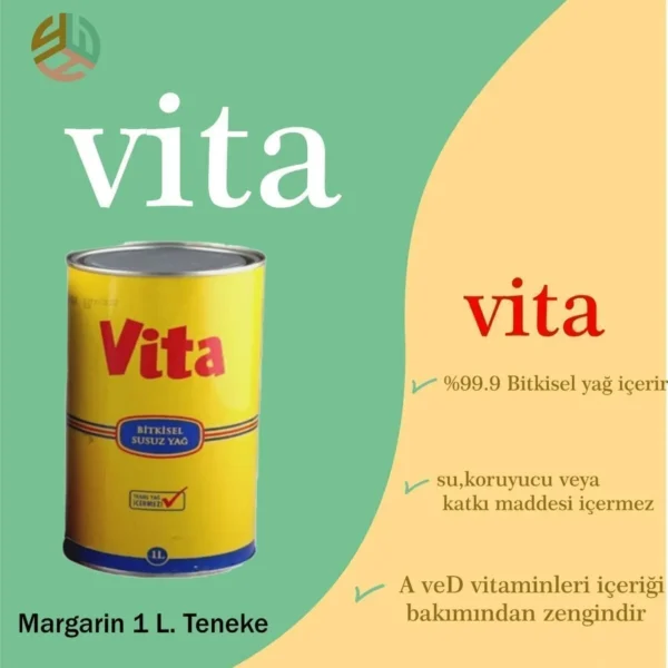 vita Bitkisel Susuz Yağ 1 lt