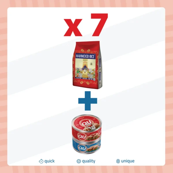 Mahmood Rıce 1121 Basmati Pirinç 900gr X7adet+ Qu Ton Balığı 160 Gr(hediye)