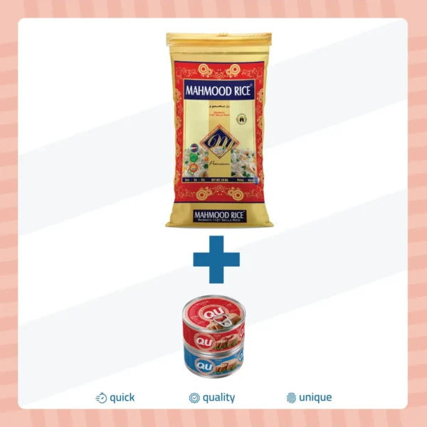 Mahmood Rıce Basmati 1121 Pirinç 20 Kg Qu Ton Balığı 160 Gr(HEDİYE)