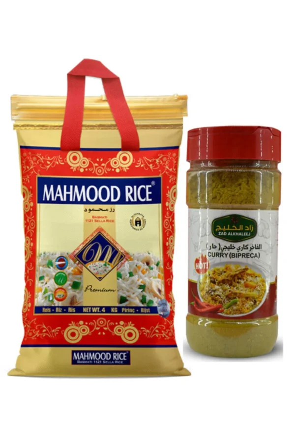 Mahmood Rıce BASMATİ PİRİNÇ 4 KG + ZAD ALKHALEEJ ACI KÖRİ BAHARATI 200 GR
