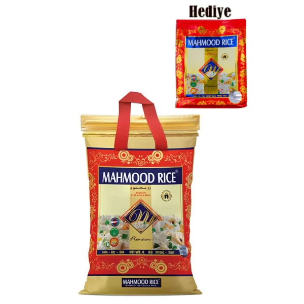 Mahmood Rıce 1121 Basmati Pirinç 4 Kg 1121 Basmati Pirinç 900 gr Hediye