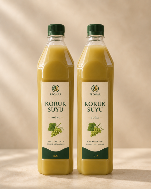 Promar Ekşi Koruk Suyu 1 Lt ×2 Adet