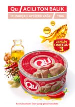 QU Acılı Ton Balığı 3X160 gr - Görsel 2