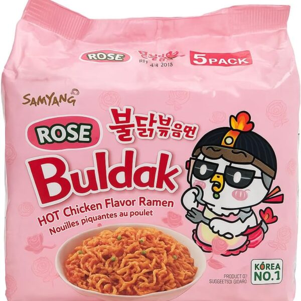 SAMYANG BULDAK ROSE HOT CHİCKEN FLAVOR RAMEN 5Lİ PAKET