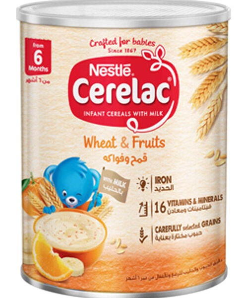 NESTLE CERELAC WHEAT AND FRUİTS (BUĞDAY VE MEYVE) 400 GR