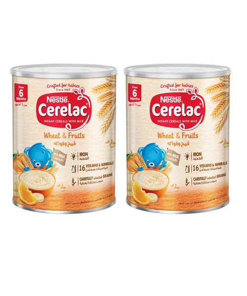 NESTLE CERELAC WHEAT AND FRUİTS (BUĞDAY VE MEYVE) 400 GR X2 ADET