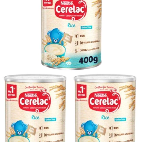 NESTLE CERELAC RİCE (PİRİNÇLİ) 400 GR X3 ADET