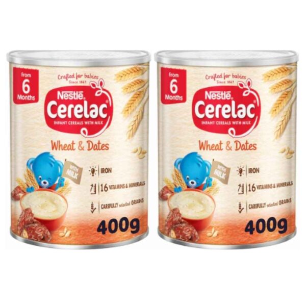 CERELAC WHEAT & DATES (BUĞDAY VE HURMA) 400 GR X2 ADET
