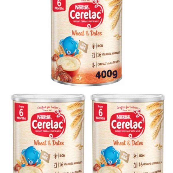 CERELAC WHEAT & DATES (BUĞDAY VE HURMA) 400 GR X3 ADET
