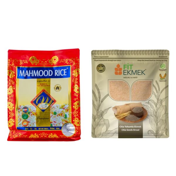 Mahmood Rıce 1121 Basmati Pirinç 900 gr ve Chia Lavaş Ekmeği 300gr
