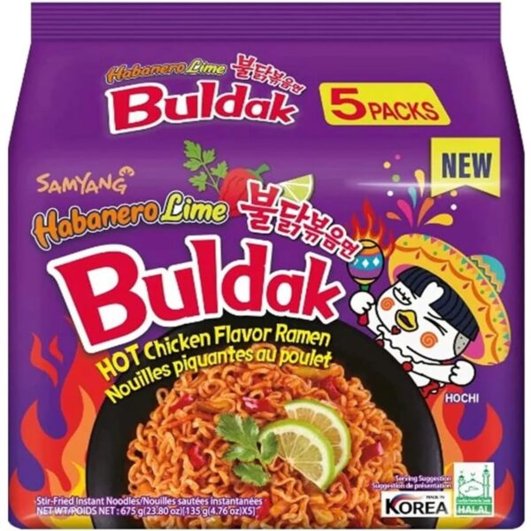 SAMYANG BULDAK HABANERO LİME RAMEN 5Lİ NOODLE
