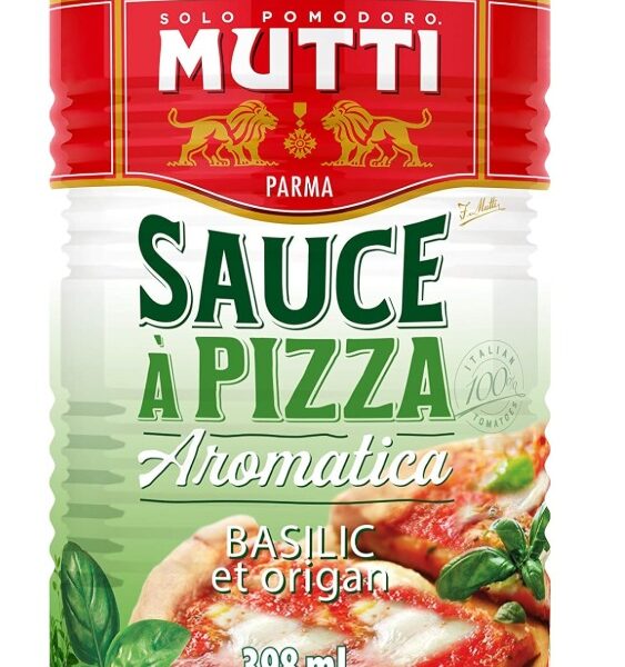 Mutti Pizza Sosu Fesleğenli & Kekik, 14 oz | 1 Paket | İtalya'nın #1 Domates Markası | Yemek Pişirme İçin Taze Tat | Konserve Sosu | Vegan Dostu ve Glütensiz | Katkı Maddesi veya Koruyucu İçermez