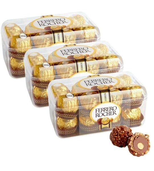 Ferrero Rocher Fındıklı Sütlü Çikolata 200 gr x3 adet