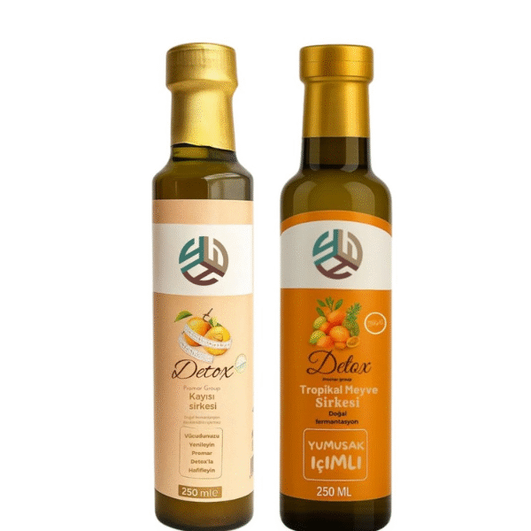 KAYISI DETOX SİRKESİ 250 ML+ TROPİKAL MEYVE DETOX SİRKESİ 250 ML
