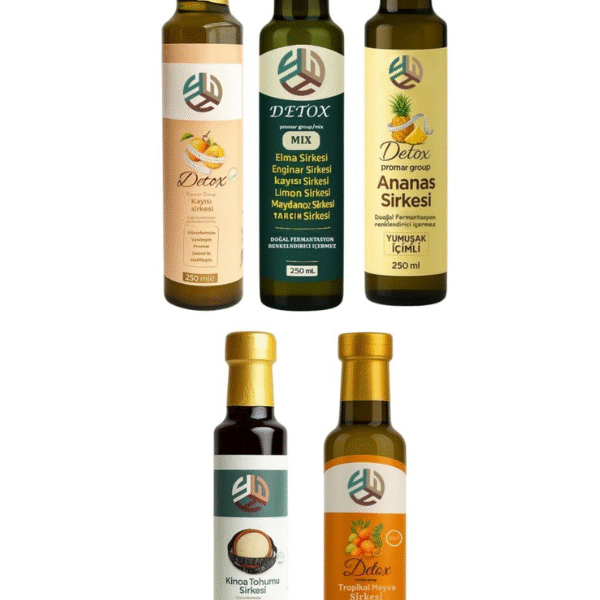 Promar 5Lİ LEZZET DOĞAL DETOX SİRKELERİ 250 ML X5 ADET