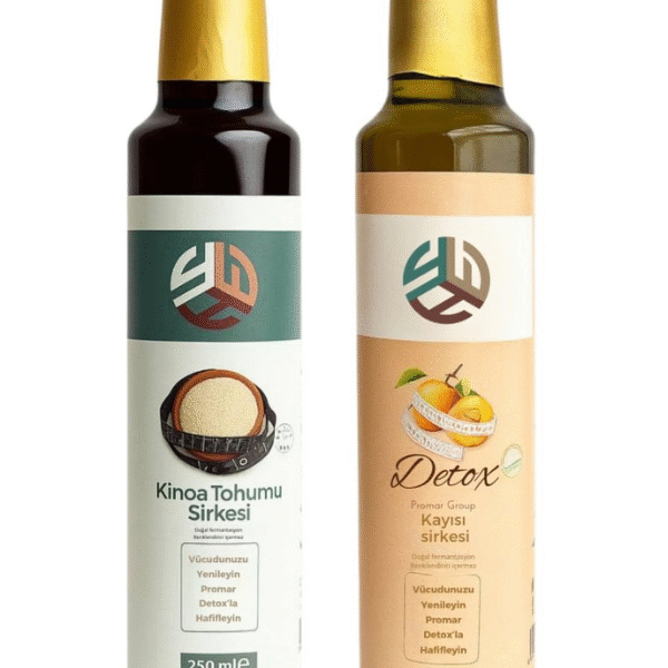 Promar KAYISI DETOX SİRKESİ 250 ML+ KİNOA TOHUMU DETOX SİRKESİ 250 ML