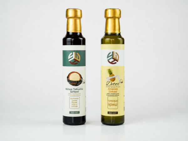 PROMAR DETOX ANANAS SİRKESİ 250 ML + KİNOA TOHUMU DETOX SİRKESİ 250 ML