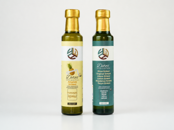 Promar Ananas Sirkesi Doğal Fermantasyon Pineapple Vinegar 250 ML+MİX DETOX SİRKESİ 250 ML
