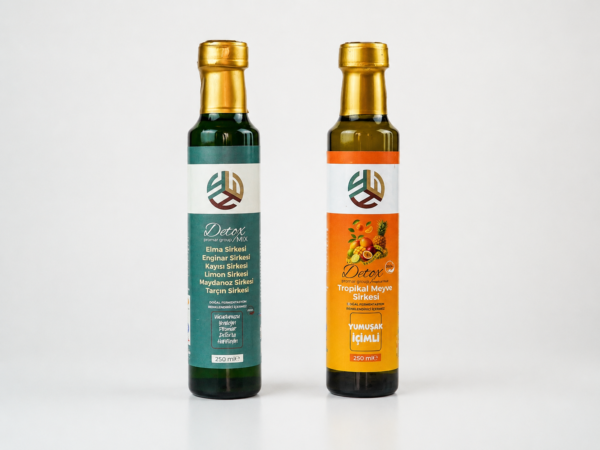 Promar DETOX TROPİKAL MEYVE SİRKESİ 250 ML +MİX DETOX SİRKESİ 250 ML