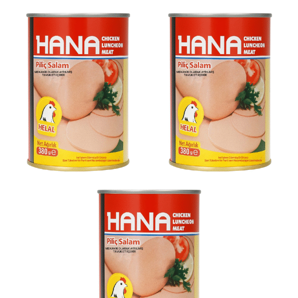 Hana Konserve Piliç Salam 380 g x3 Adet