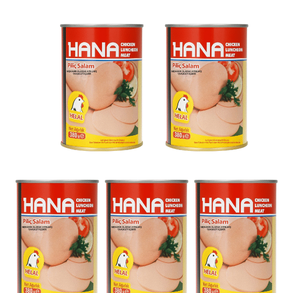Hana Konserve Piliç Salam 380 g x5 Adet