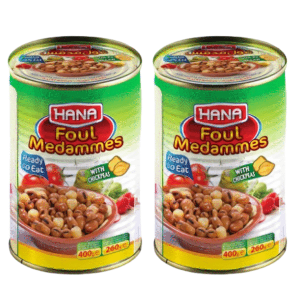 HANA BAKLA VE NOUHT KONSERVESİ 400 GR X2 ADET