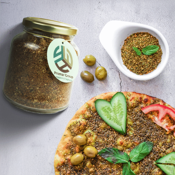 PROMAR DOĞAL CAM KAVANOZ KIRMIZI ZAHTER 200 GR