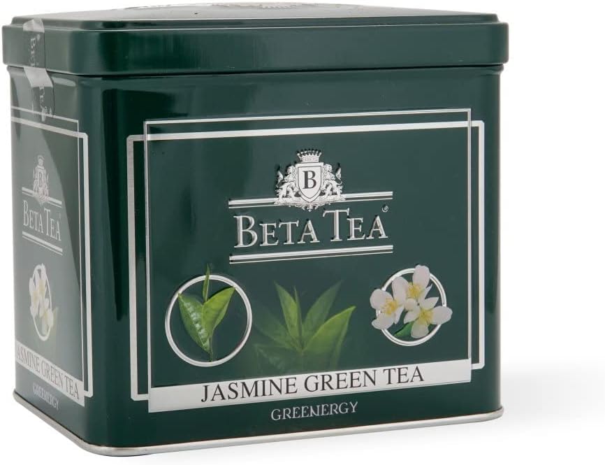 51bItf8fLtL._AC_SL1280_ Beta Jasmine Green Tea Metal Ambalaj 250 gr Yaseminli Yeşil Çay - Görsel 1