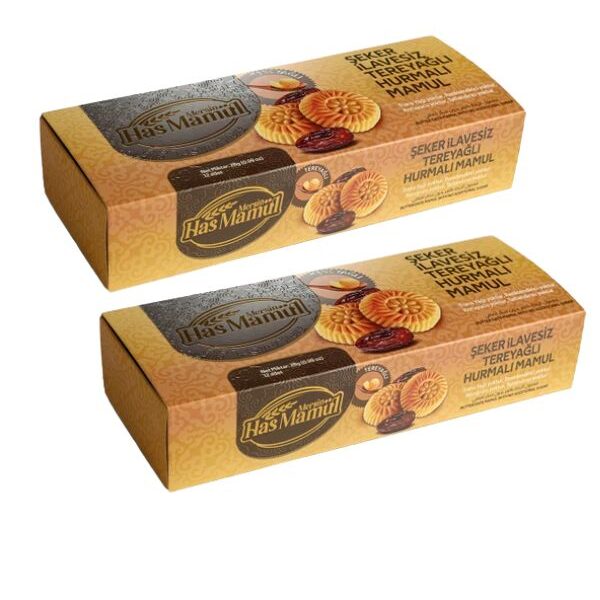 100% ŞEKER İLAVESİZ TEREYAĞLI HURMALI MAMÜL 28 GR X24 ADET