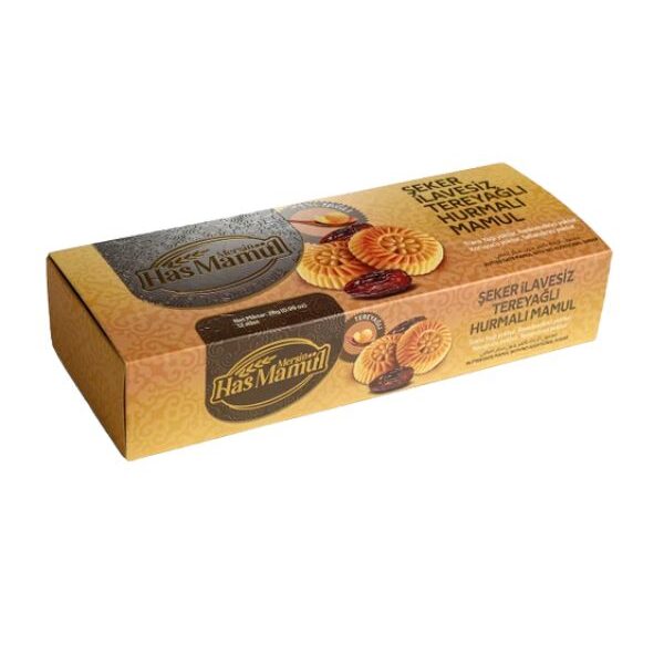 HAS MAMÜL 100% ŞEKER İLAVESİZ TEREYAĞLI HURMALI MAMÜL 28 GR X12 ADET