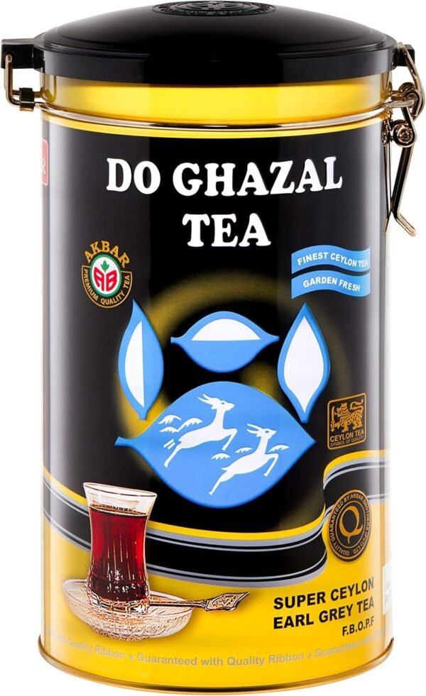 Do Ghazal Earl Grey Siyah Dökme Çay Teneke 400 G