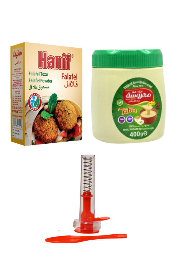 FALAFEL SETİ – 3’lü Paket (Falafel Tozu + Tahin + Falafel Kalıbı )