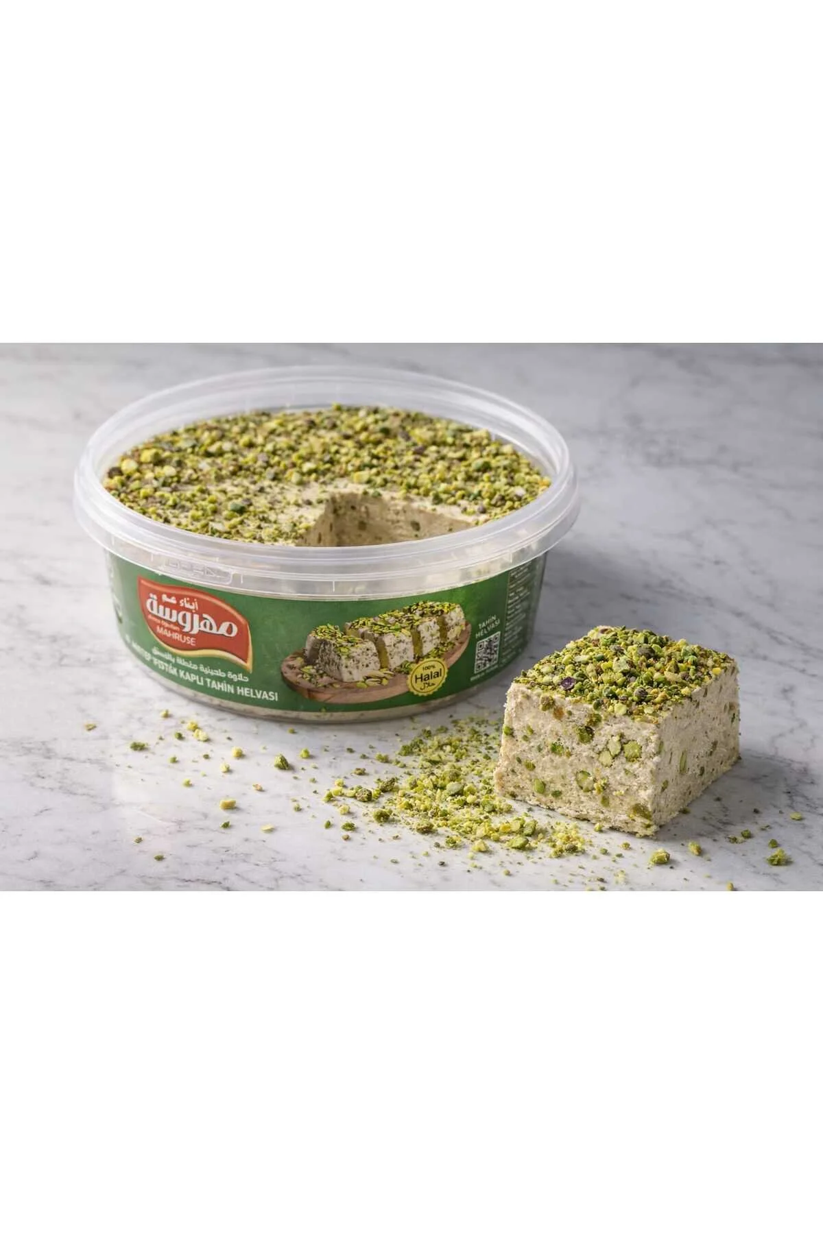 1_org_zoom Mahruse Antep Fıstıklı Taze Tahin Helvası 940 gr - Görsel 1