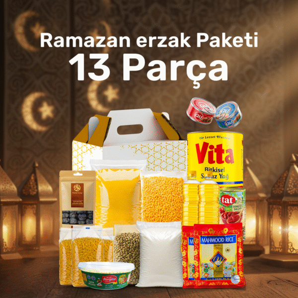 Promar Lüks kumanya erzak kolisi Ramazan paketi 13 ürün