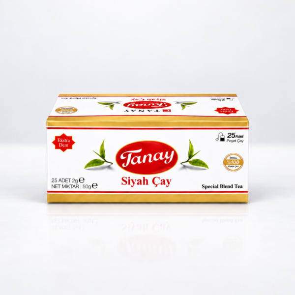 Tanay Süzen Bardak Poşet 2gr X 25 Li Sallama Siyah Çay 100% Ithal Black Teabag