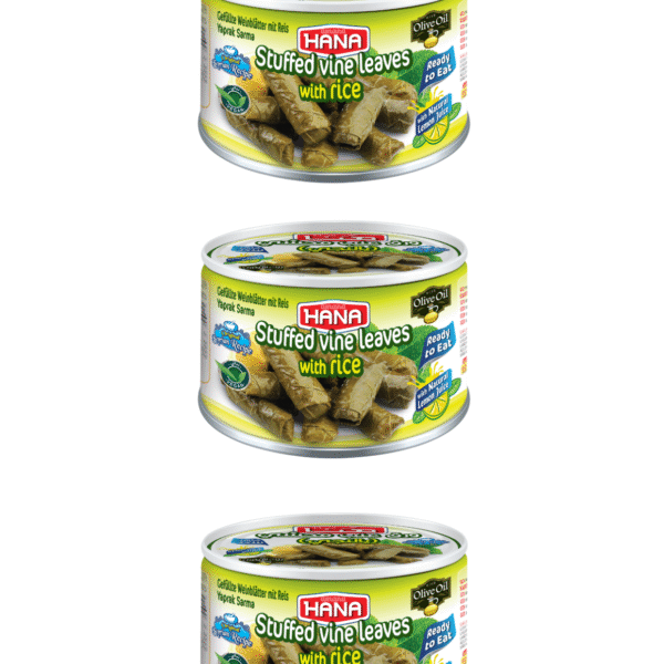 Hana ZEYTİN YAĞLI YAPRAK SARMA ( YALANCI DOLMA) 400 GR X3 ADET - VEJETARYEN