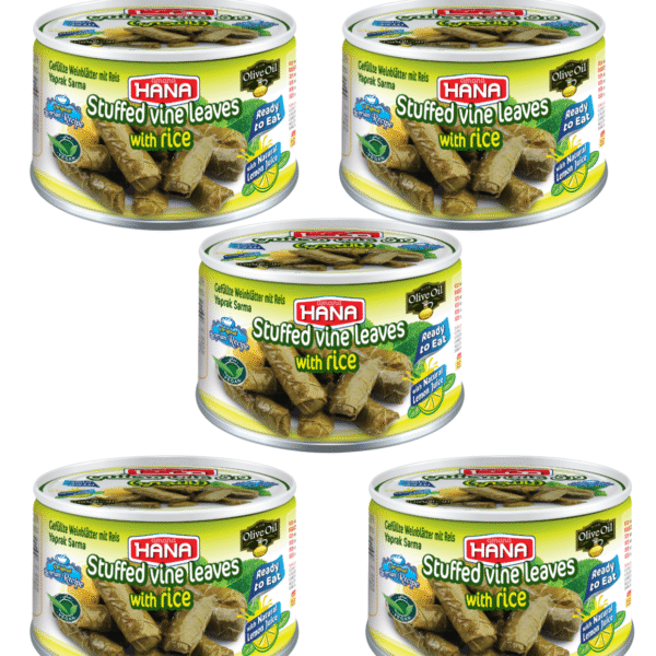 Hana ZEYTİN YAĞLI YAPRAK SARMA ( YALANCI DOLMA) 400 GR X5 ADET - VEJETARYEN