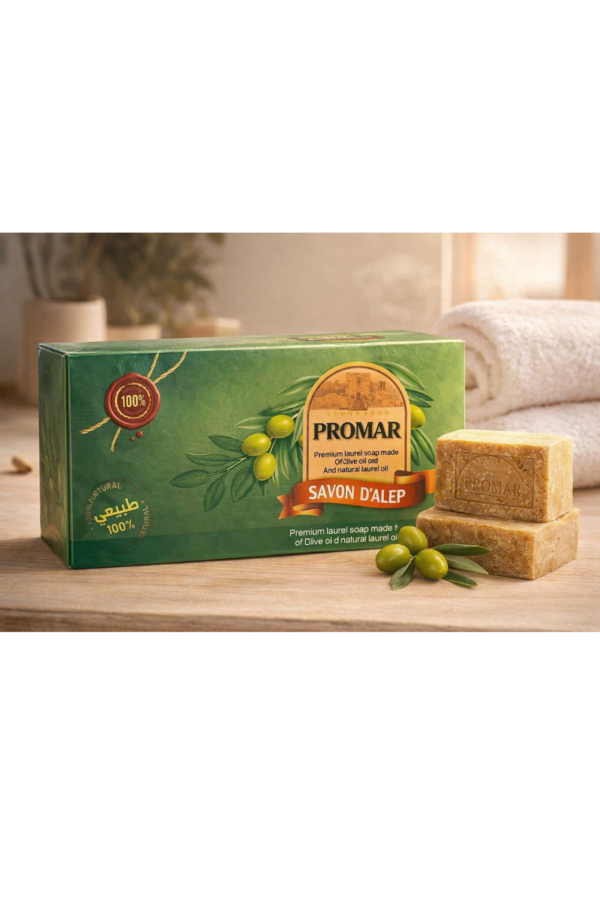 Promar Doğal Ve El Yapımı Antik Marsilya Defne Garlı Halep Sabunu Arap Sabunu 5 KG 1 KUTU