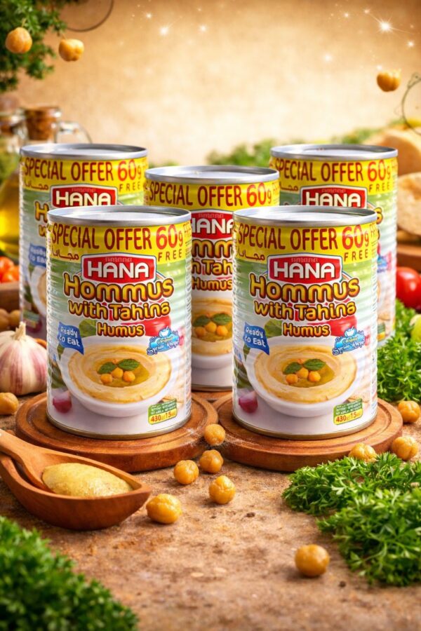 HANA HUMUS (NOHUT EZMESİ) - HOMMUS 400 GR X5 ADET