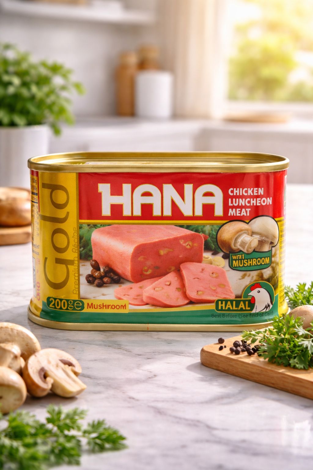 mashroom HANA GOLD MANTARLI PİLİÇ SALAM 200 GR - Görsel 1