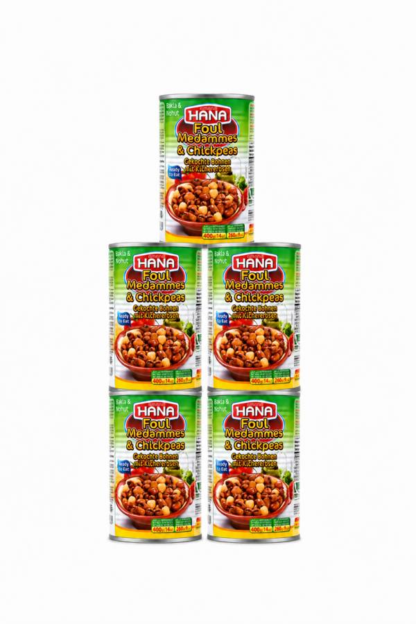 HANA Bakla Ve Nohut Konservesi 400 Gr X 5 Adet