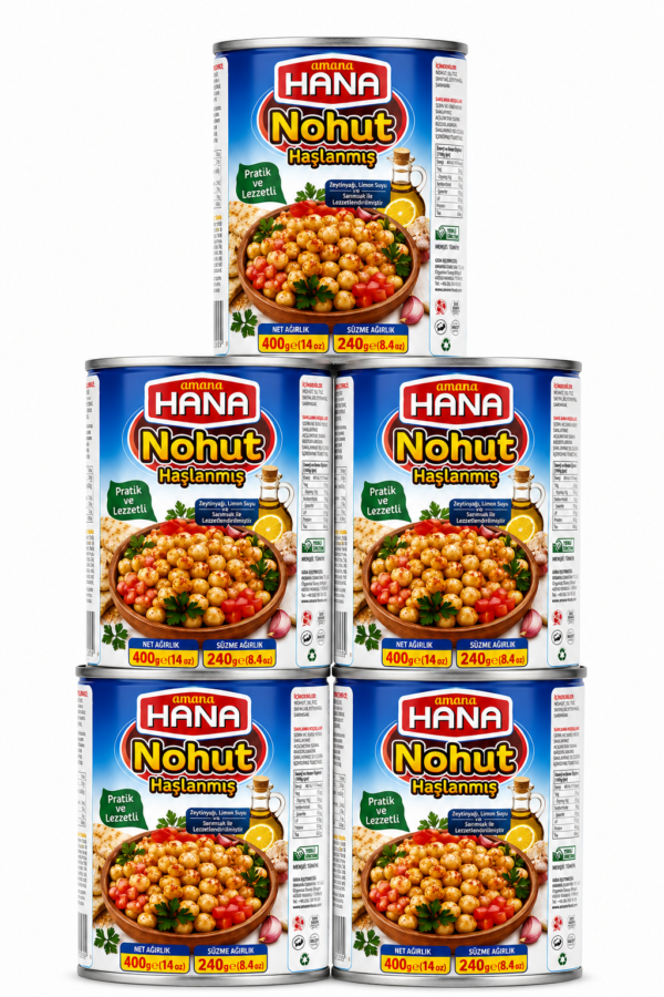 Hana Nohut Konservesi 400gr X 5 Adet
